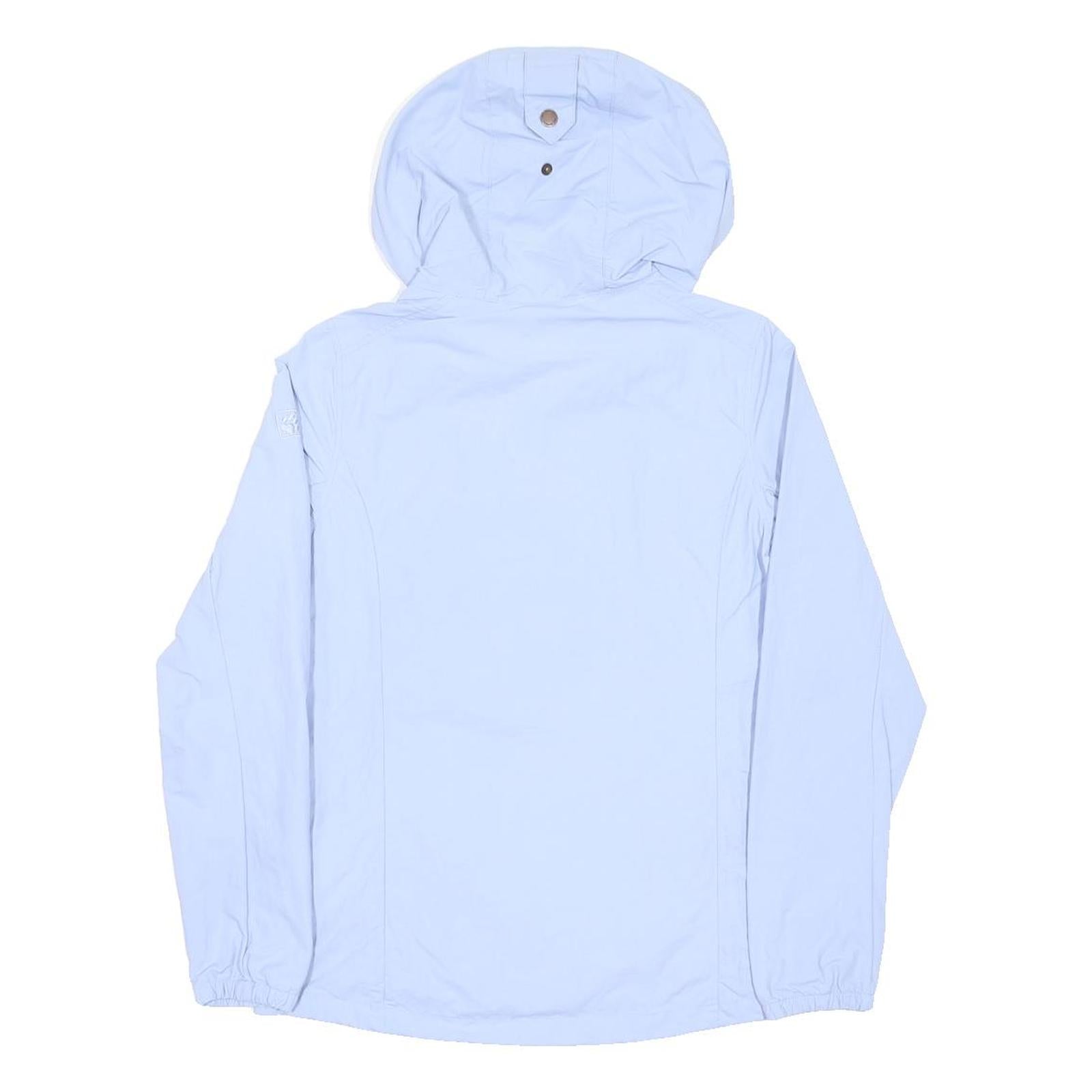 JACK WOLFSKIN Womens Blue Light Blue Hooded Zip Jacket Polyester XS Outdoor