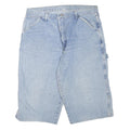 WRANGLER Mens Denim Blue Utility Shorts L W36 Cotton Blend Carpenter Workwear