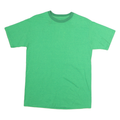 FRUIT OF THE LOOM Boys Green 2XL Plain T-Shirt Short Sleeve Crew Neck Basic