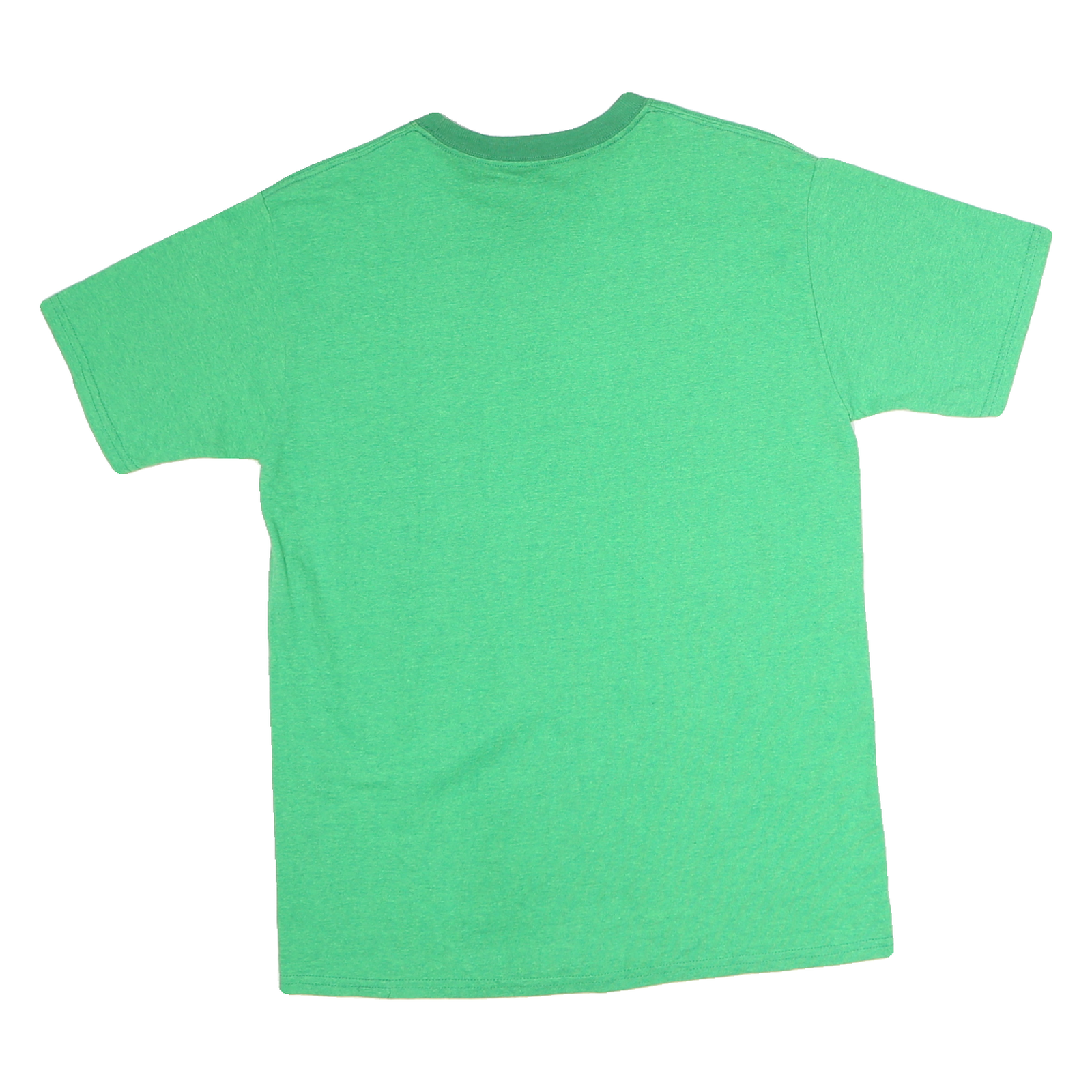 FRUIT OF THE LOOM Boys Green 2XL Plain T-Shirt Short Sleeve Crew Neck Basic