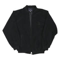 YUN FENG Mens Black Polyester Blend Bomber Jacket XL Zip Up Plain Casual