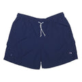 CHAMPION Mens Navy Blue Cargo Shorts XL W36 Elastic Waist Drawstring