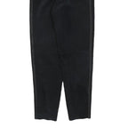 MODE Womens Leather Black Regular Fit Zip Trousers W28 L32 Stylish Comfortable