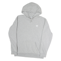 ADIDAS Mens Grey Hoodie M Cotton Pullover Sports Casual Sweatshirt