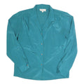 STUART LANG Womens Blue Shirt Long Sleeve Collared Plain S Elegant Workwear