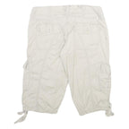 UNION BAY Womens Shorts Beige Cargo Cotton M W32 Casual Pocketed Summer