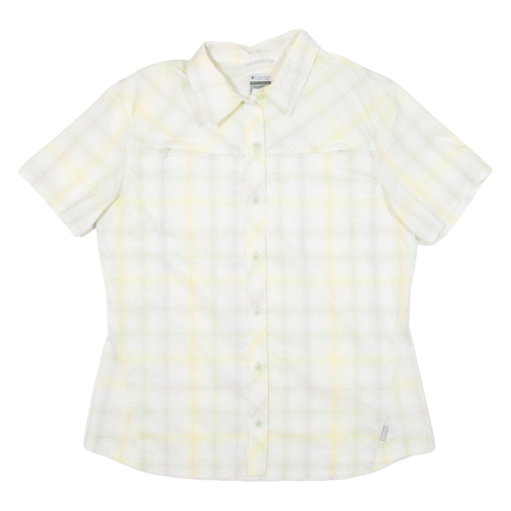 COLUMBIA Womens Shirt Yellow Check L