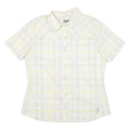 COLUMBIA Womens Shirt Yellow Check L
