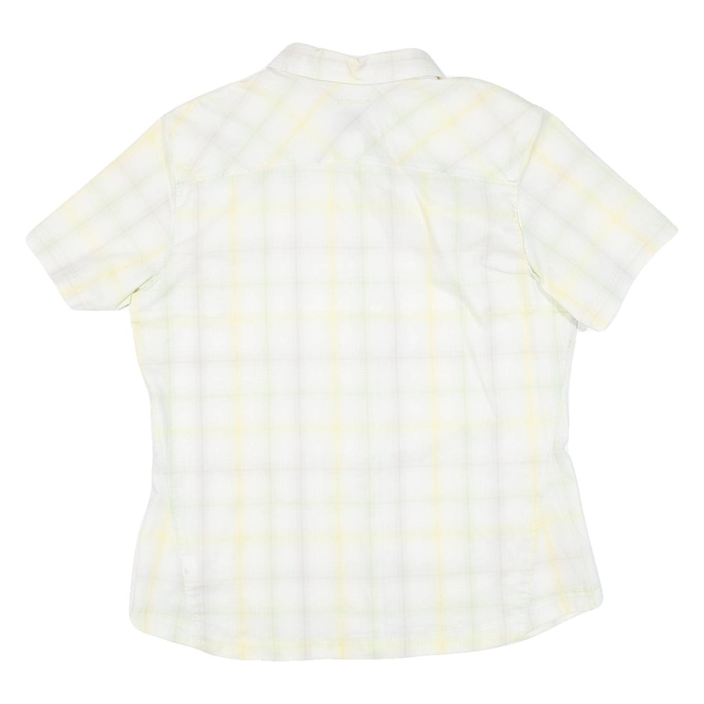 COLUMBIA Womens Shirt Yellow Check L