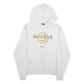 HARD ROCK CAFE Mens Grey Hoodie M Cotton Blend Pullover Casual Hoodie