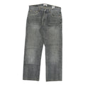 LEVI'S 501 Mens Jeans Grey Regular Straight Denim Medium W32 L28 Button Closure