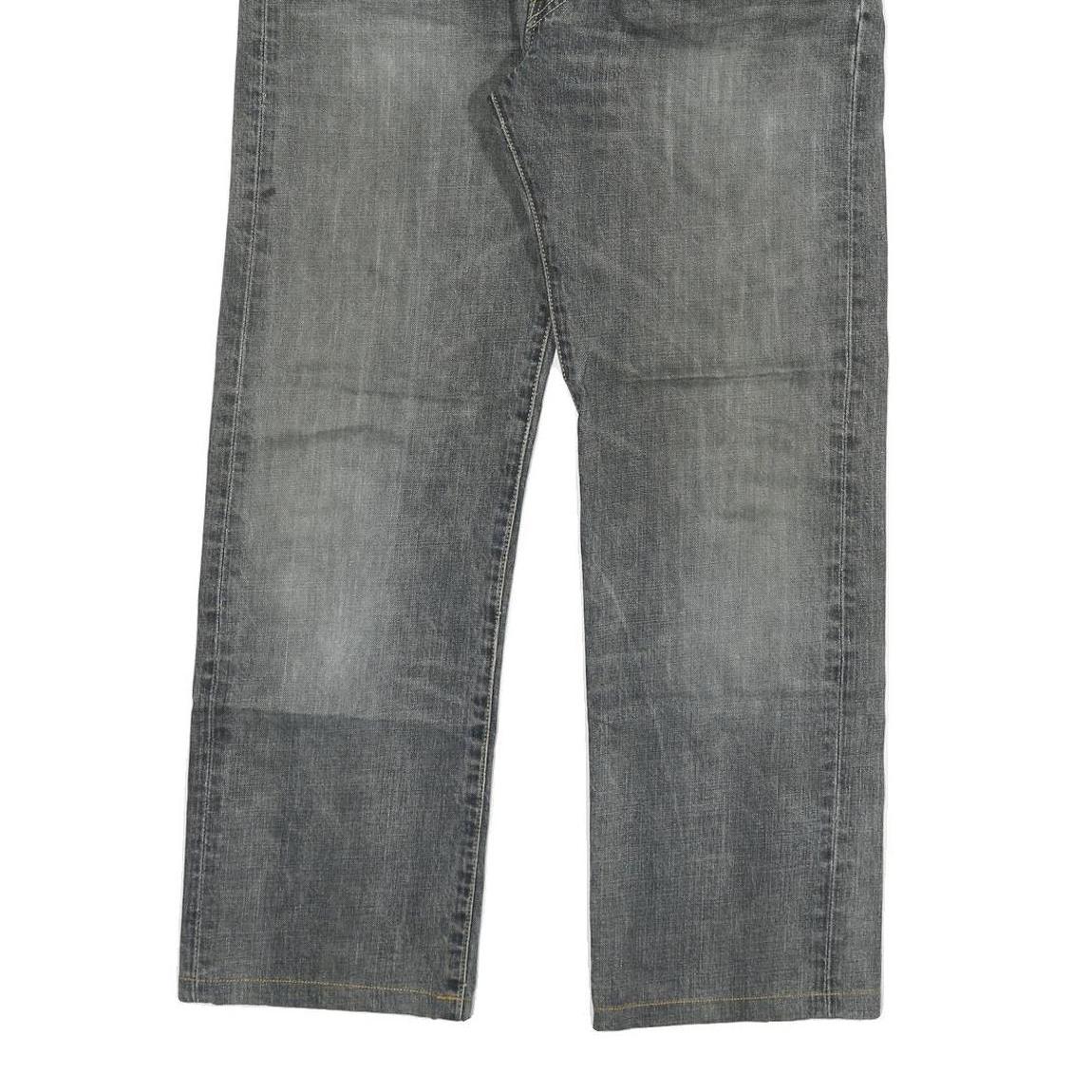 LEVI'S 501 Mens Jeans Grey Regular Straight Denim Medium W32 L28 Button Closure