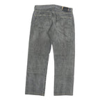 LEVI'S 501 Mens Jeans Grey Regular Straight Denim Medium W32 L28 Button Closure