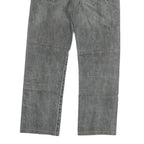 LEVI'S 501 Mens Jeans Grey Regular Straight Denim Medium W32 L28 Button Closure