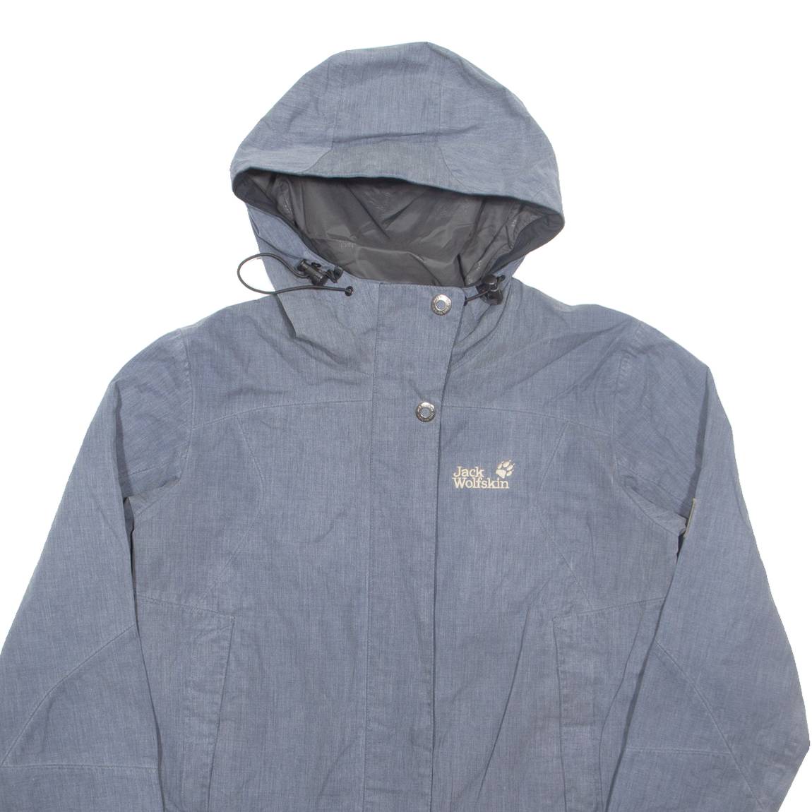 JACK WOLFSKIN Womens Jacket Grey Hooded M