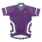 Cycling Mens Jersey Purple 1/2 Zip S