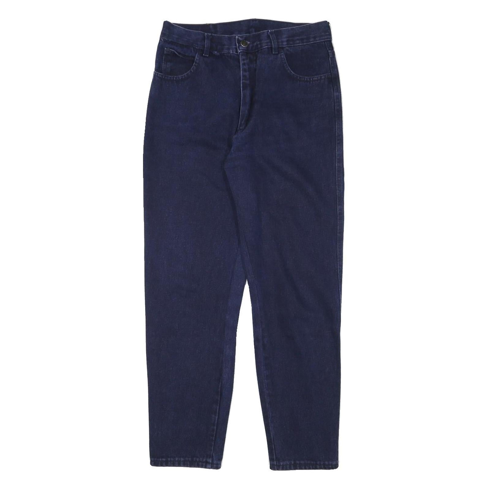 BIG FOLLIE Womens Jeans Blue Slim Skinny Denim Dark W30 L28 Stylish Zip