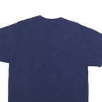 NFL Mens Blue Super Bowl XLVIII Graphic T-Shirt L Short Sleeve Crew Neck