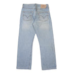 LEVI'S 501 Mens Jeans Blue Regular Straight Denim Light W30 L26 Classic Button