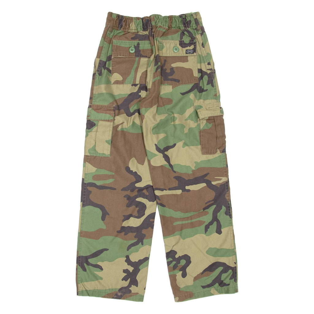 Camo Womens Trousers Green Regular Straight W25 L26