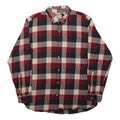 RED HEAD BRAND CO. Mens Red & Blue Check Shirt L Button Down Cotton Casual Wear