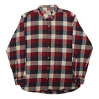 RED HEAD BRAND CO. Mens Red & Blue Check Shirt L Button Down Cotton Casual Wear