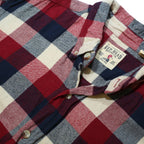 RED HEAD BRAND CO. Mens Red & Blue Check Shirt L Button Down Cotton Casual Wear