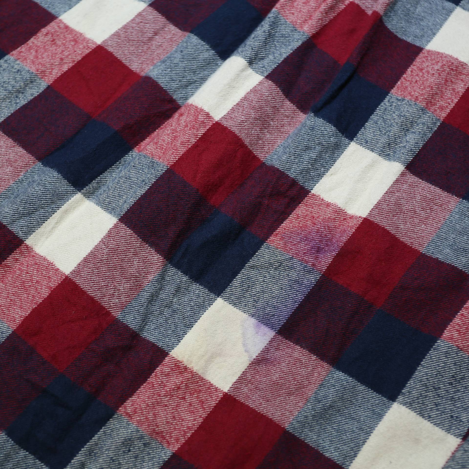 RED HEAD BRAND CO. Mens Red & Blue Check Shirt L Button Down Cotton Casual Wear