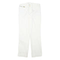 LAUREN RALPH LAUREN Womens Cotton Blend White Regular Fit Straight Leg Trousers