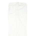 LAUREN RALPH LAUREN Womens Cotton Blend White Regular Fit Straight Leg Trousers