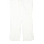 LAUREN RALPH LAUREN Womens Cotton Blend White Regular Fit Straight Leg Trousers