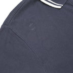 KAPPA Womens Navy Blue Short Sleeve Plain M Polo Shirt Cotton Casual