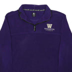 STARTER Mens Purple Washington Huskies Track Jacket L Polyester Zip Plain