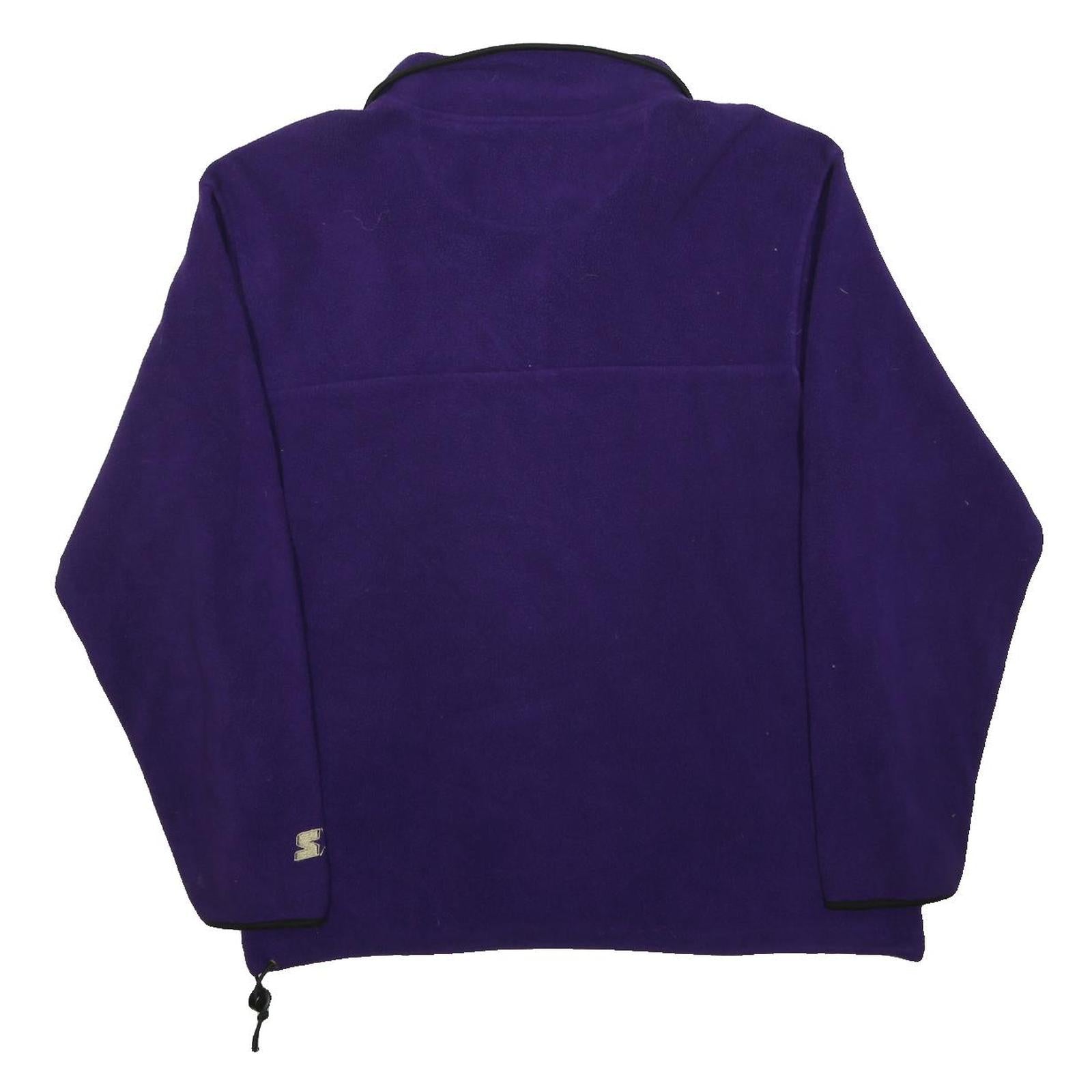 STARTER Mens Purple Washington Huskies Track Jacket L Polyester Zip Plain