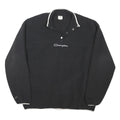 CHAMPION Mens Black Plain Pullover Patterned Crew Neck Basic Knit Jumper XL