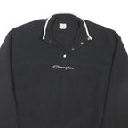 CHAMPION Mens Black Plain Pullover Patterned Crew Neck Basic Knit Jumper XL