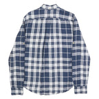 LEVI'S Mens Blue & White Check Shirt M Casual Cotton Blend Long Sleeve
