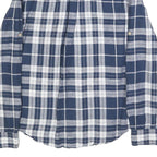 LEVI'S Mens Blue & White Check Shirt M Casual Cotton Blend Long Sleeve