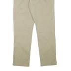 TOMMY HILFIGER Mens Cotton Blend Beige Regular Fit Straight Trousers W34 L32