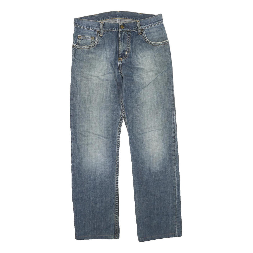 CARHARTT Mens Jeans Blue Regular Straight Denim Medium W34 L32 Workwear