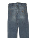 CARHARTT Mens Jeans Blue Regular Straight Denim Medium W34 L32 Workwear
