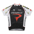 GIORDANA Mens Black & White Pinarello Cycling T-Shirt XL Short Sleeve Full Zip