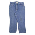 LL BEAN Womens Regular Denim Jeans Blue W32 L28 Classic Zip Cotton Blend
