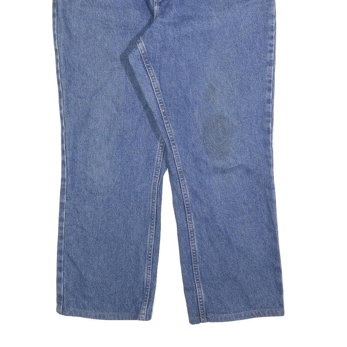 LL BEAN Womens Regular Denim Jeans Blue W32 L28 Classic Zip Cotton Blend