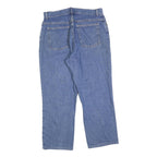 LL BEAN Womens Regular Denim Jeans Blue W32 L28 Classic Zip Cotton Blend