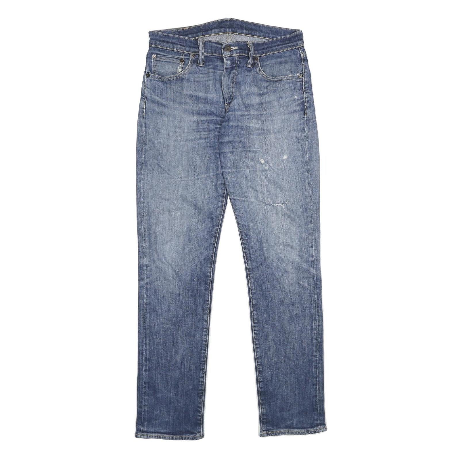 LEVI'S 511 Mens Slim Blue Denim Medium W30 L32 Slim Fit Zip Closure Jeans