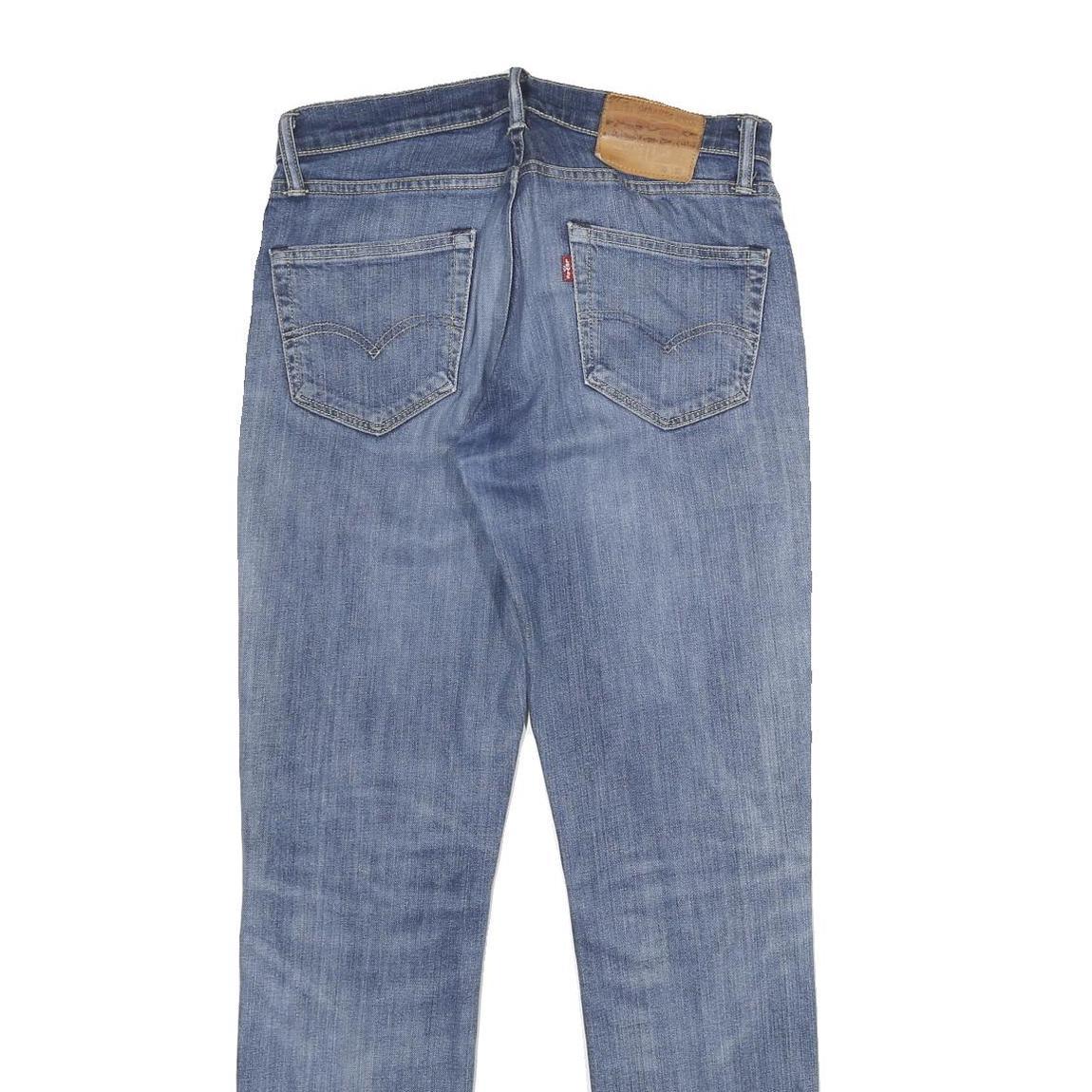 LEVI'S 511 Mens Slim Blue Denim Medium W30 L32 Slim Fit Zip Closure Jeans