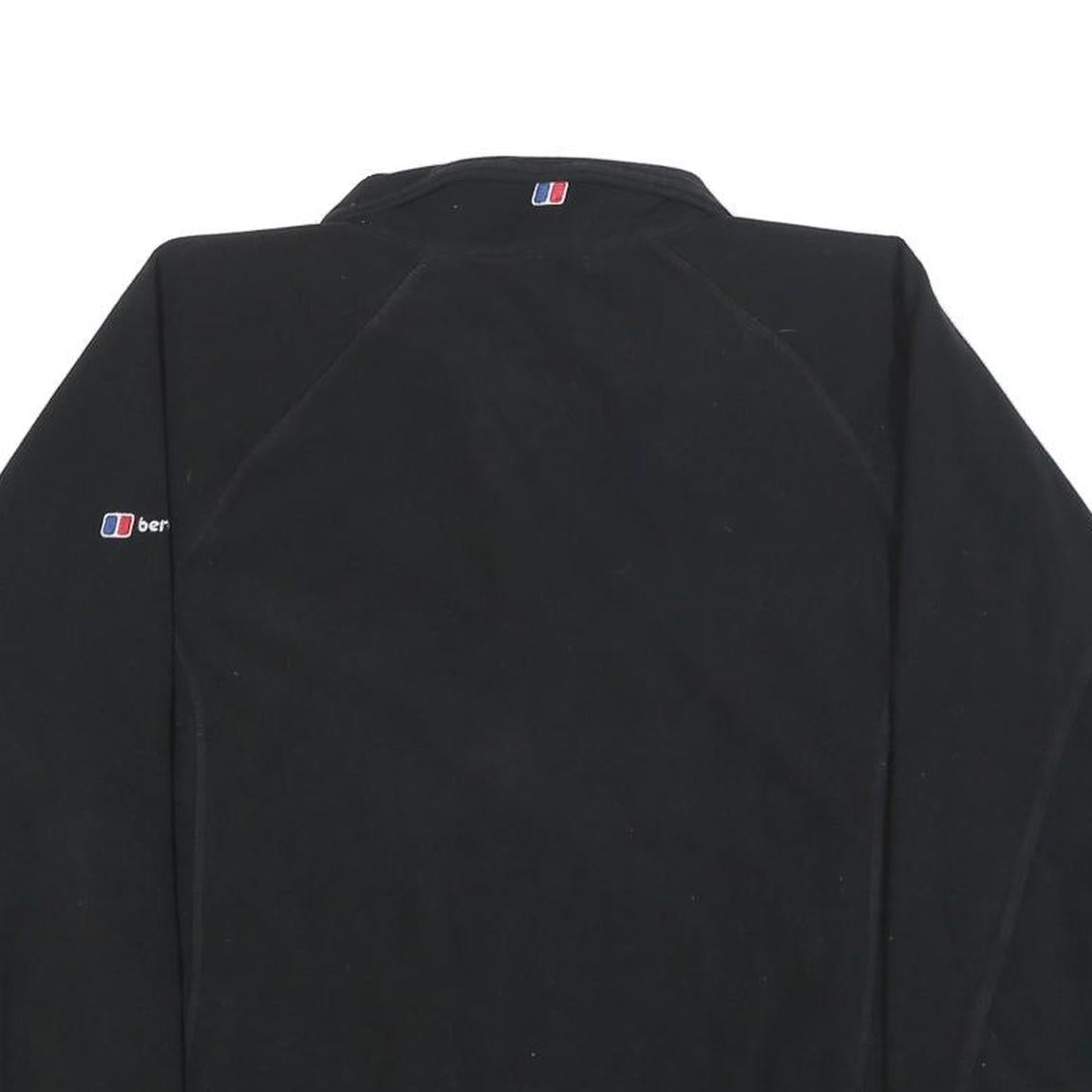 BERGHAUS Womens Black Plain Pullover Jumper Crew Neck Polyester UK 16 Outdoor