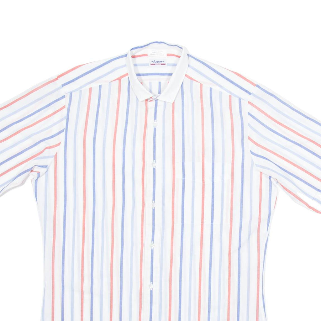 ARROW Mens Shirt White Striped S