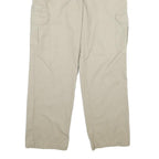 DICKIES Mens Cotton Beige Regular Straight Cargo Trousers W34 L32 Workwear